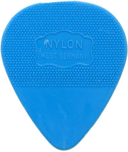 Blue Heavy Nylon Pick, 12 Pack marked West Germany
