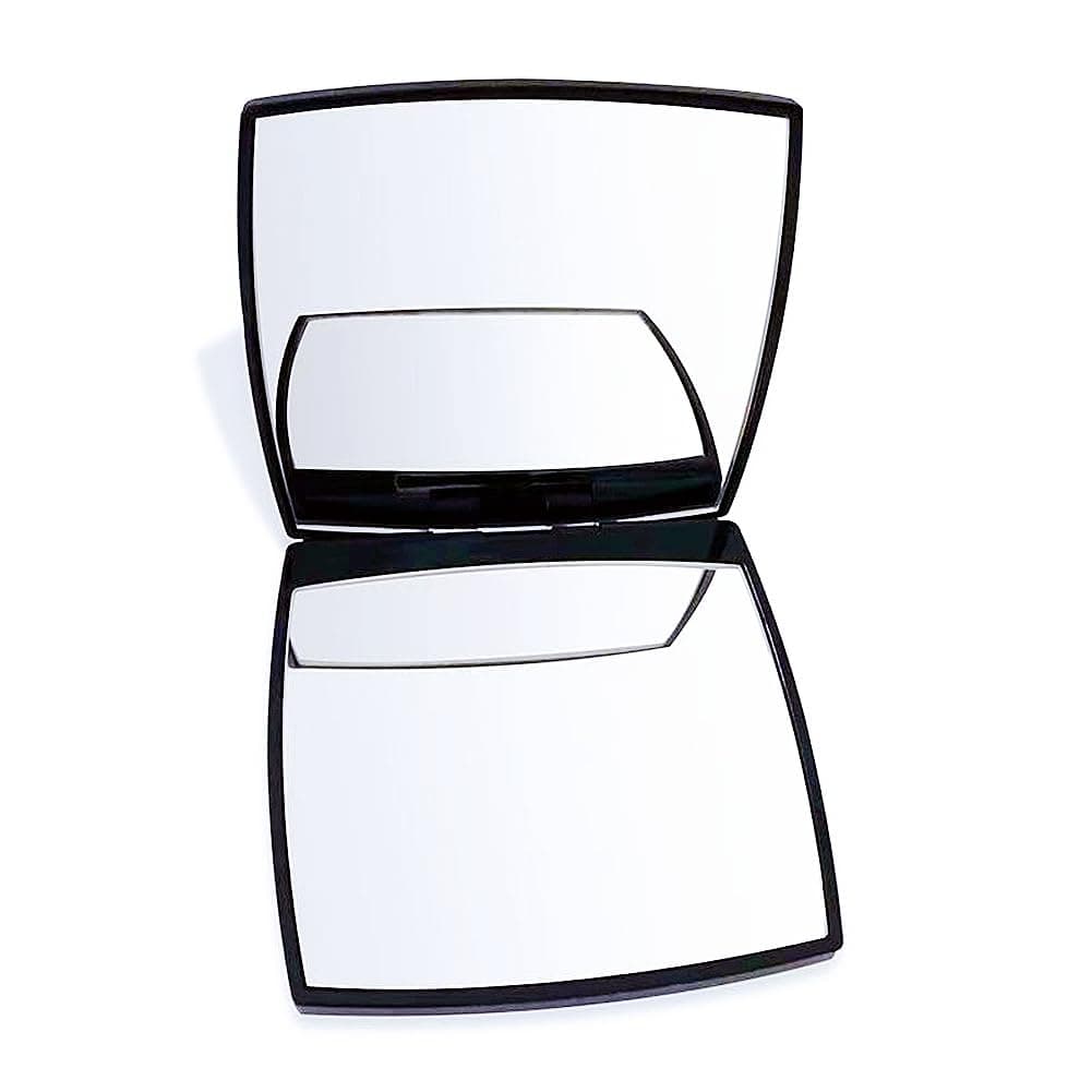 Mengjie Compact Cosmetic Mirror，Elegant Compact Purses Makeup Mirror，Small Compact Mirror 2 x 1 Magnification, Size 7 x 7 cm，Suitable for Purses and Travel，Gift