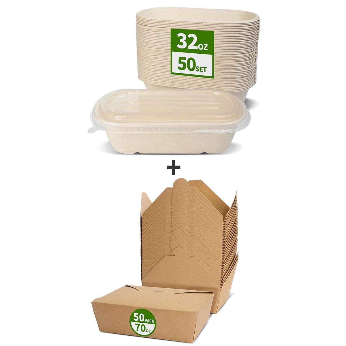 AICHEF Take Out Contianers with Lids Set
