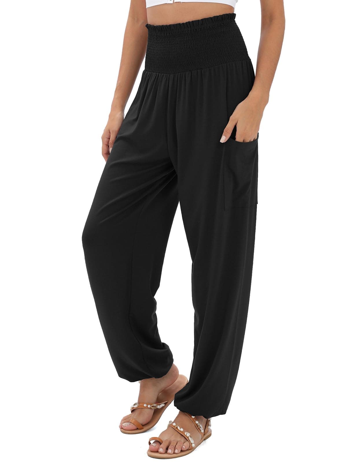 womens Boho Palazzo Slacks