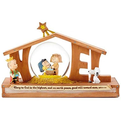 Hallmark Christmas - Peanuts Noel Nativity Snow Globe