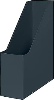 Leitz Click & Store Magazine File, Cardboard Desk Storage Solution for Home/Office, A4 Paper Holder, Storage Organiser for Files & Folders, Cosy Range, Velvet Grey, 53560019