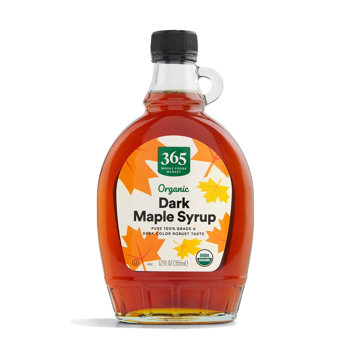 Organic Grade A Dark Maple Syrup, 12 Fl Oz