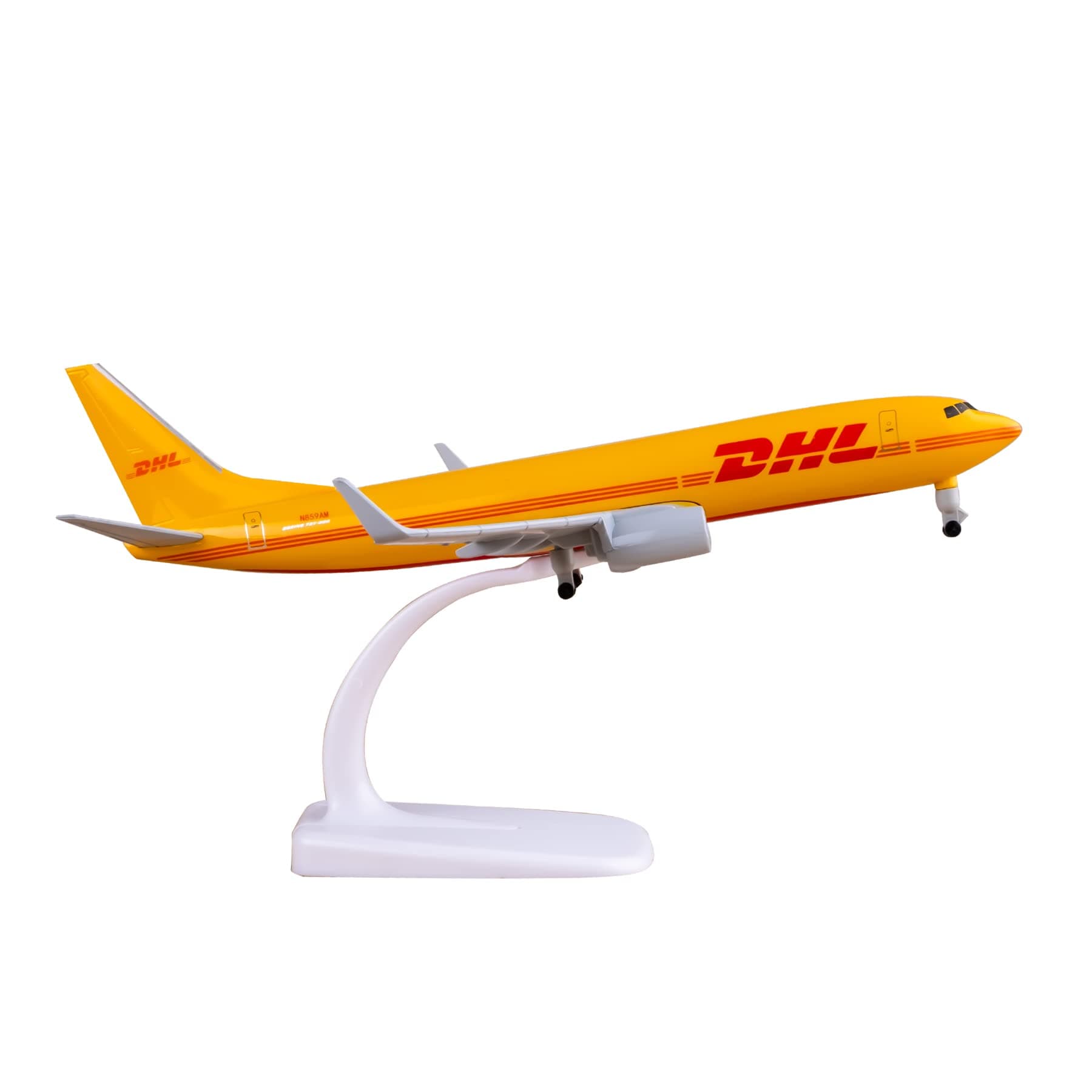 Model Airplane 1:300 Scale Model DHL B737 Model Plane Metal Alloy Model for Gift and Decoration