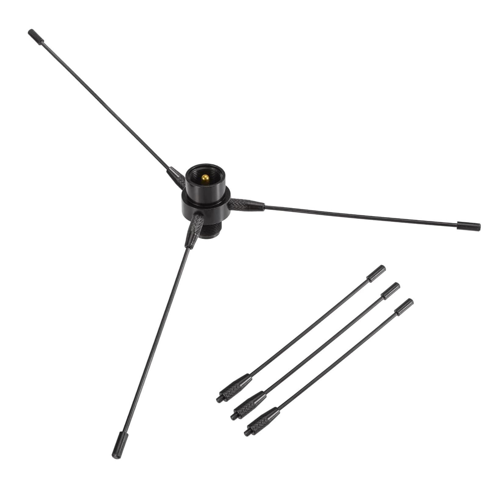 VHF/UHF Mobile Base Antenna Ground Plane Mount Kit, PL259 to SO239 Adapter, 2m/70cm 136-174MHZ/400-470MHZ