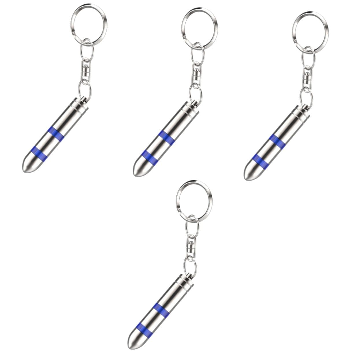 4pcs Anti-Static Key Chain Car Static Keychain Anti Static Supplies Keychain ESD Static Elimination Rod Electrostatic Discharger Body Static Eliminator Static Remover Metal