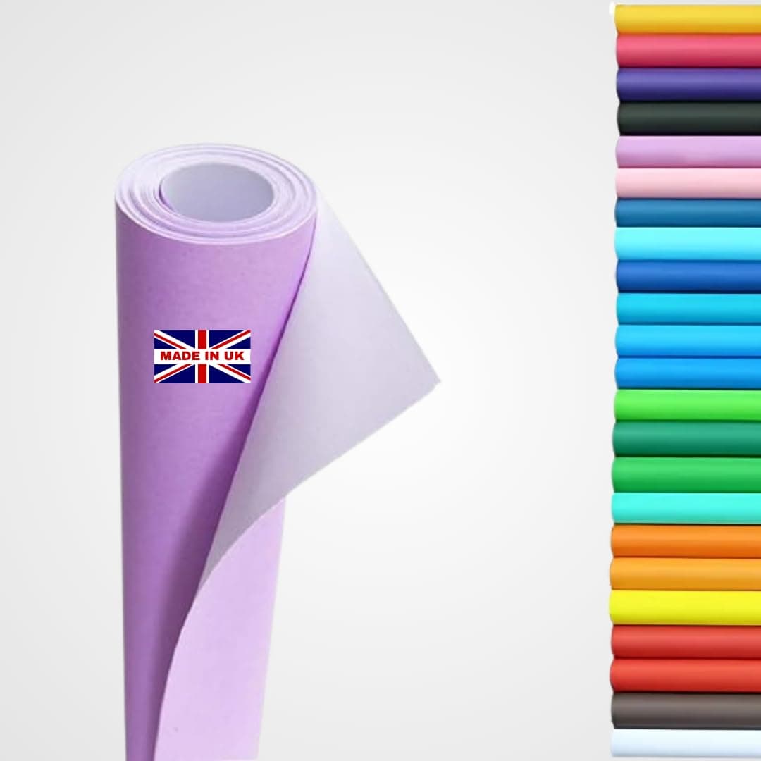 Wrapping Paper roll, Large Display Poster Paper Roll, Backing Paper 10m x 76cm - 80gsm Art, School Craft, Packing, Table Runner, Notice Boards, Drawing, Painting, Backdrop, Kraft Paper. (Lilac)
