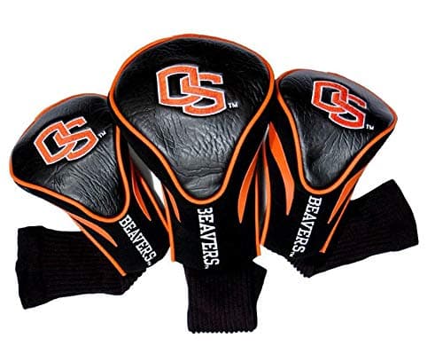 Team Golf NCAA Alabama Crimson Tide Contour Golf Club Headcovers (3 Count) Numbered 1, 3, & X, Fits Oversized Drivers, Utility, Rescue & Fairway Clubs, Velour Lined for Extra Club Protection