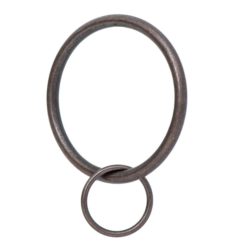 Ivilon Drapery Eyelet Curtain Rings - 2" Ring Loop for Hook Pins, Set of 14 - Oil Rubbed Bronze (ORB)