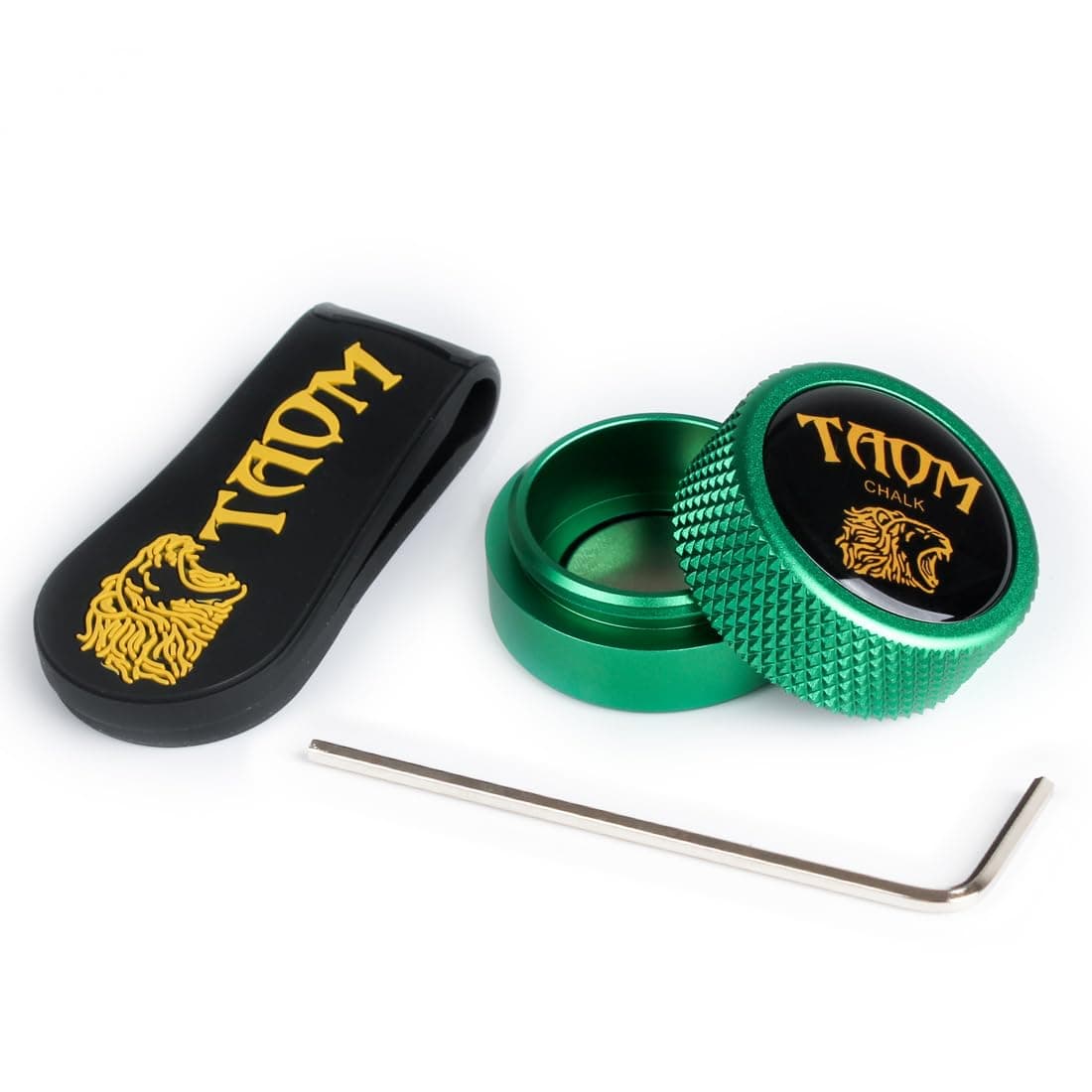 TAOM Pool Chalk Holder Round Shaped Practical Tool Billiards Accessories Magnetic Mini Chalk Tip Case Container Round Box Billiards