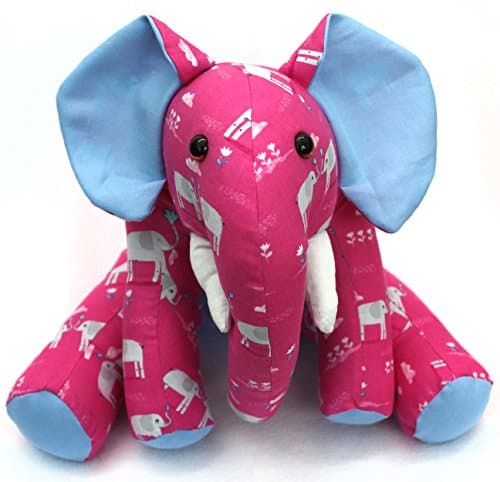 Patchwork Plus VA Ellie Elephant Stuffed Animal Kit, Pink
