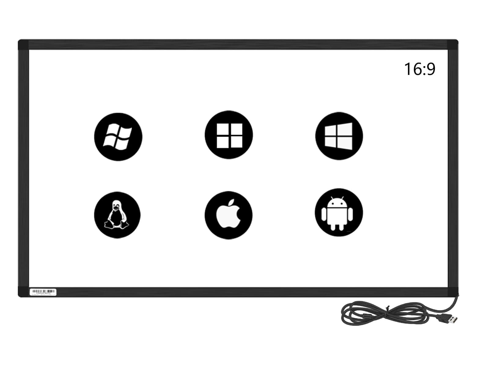 - GreenTouch 55" 10 Point IR Touch Frame Infrared Touch Screen Glassless USB Interface Free for LCD Monitor