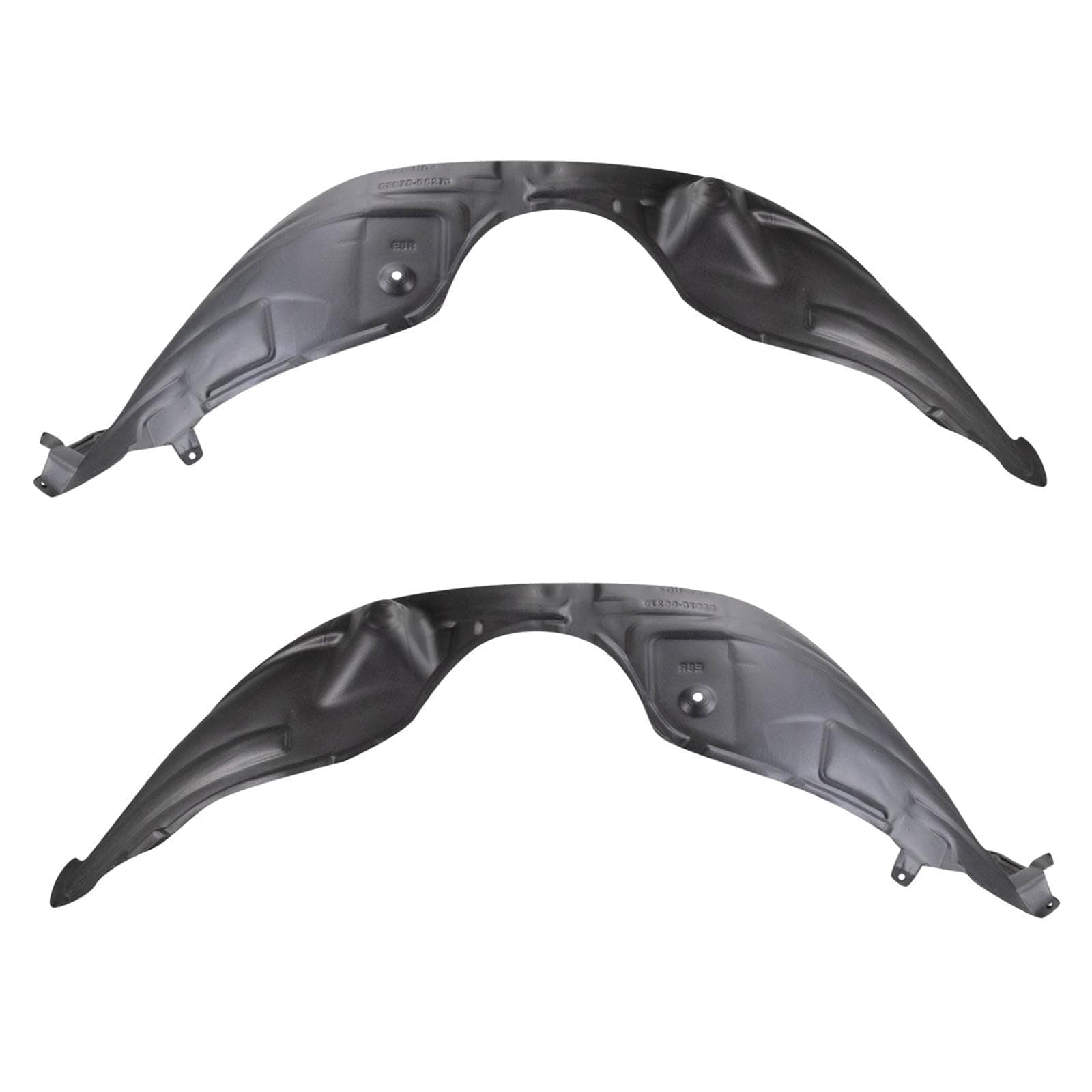 TRQ Front Inner Fender Liner Set Compatible with 2013-2018 Lexus ES300h ES350 LX1248119 LX1249119