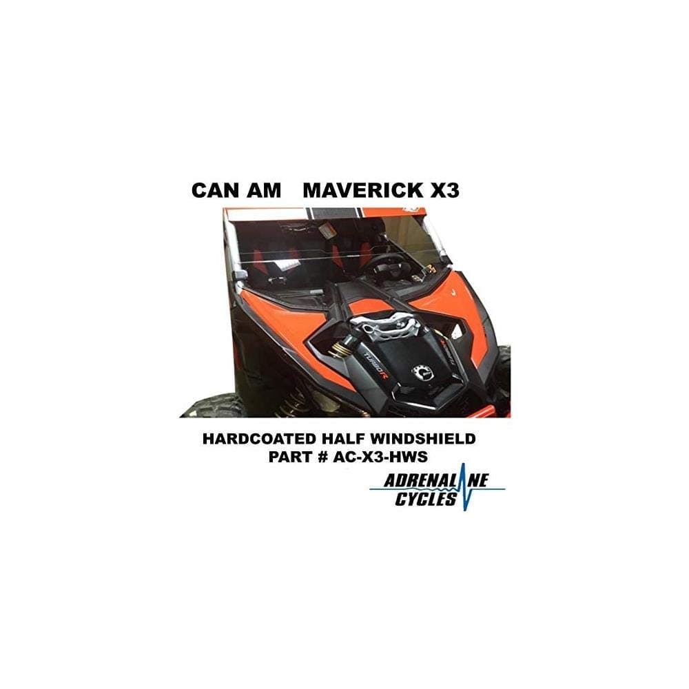 Can Am Maverick X3 Hardcoat Scratch Resistant Half Windshield Ac-X3-Hws