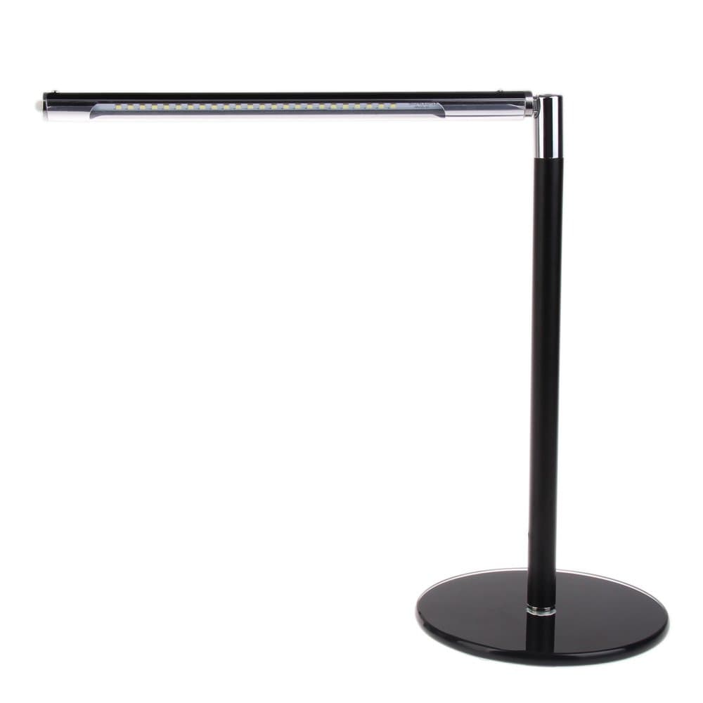 LED Desk Lamp Eye-Caring Table Lamp, Dimmable LED Lamp, Desk Lamp with USB Charging Port, Office Lamp, 3 Brightness Levels, 180° Adjustable Arm,Black
