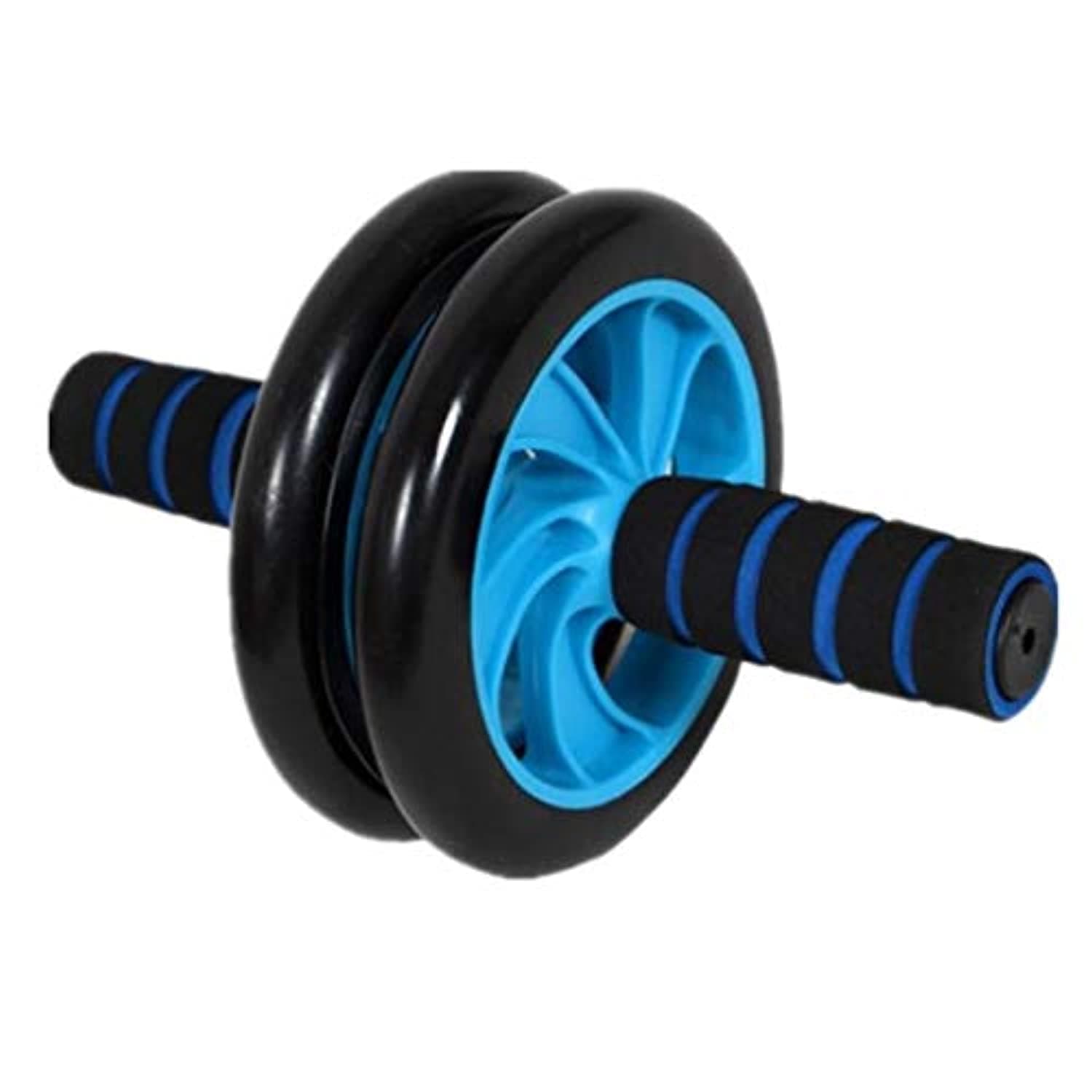 SPALL IMPEX Ab Wheel Roller Abdominal Trainer with Knee Mat (Blue)