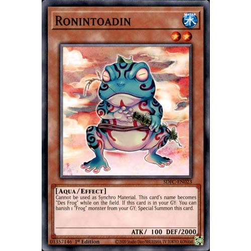 SDFC-EN023 1st Ed Ronintoadin Common Card Freezing Chains Yu-Gi-Oh Single Card