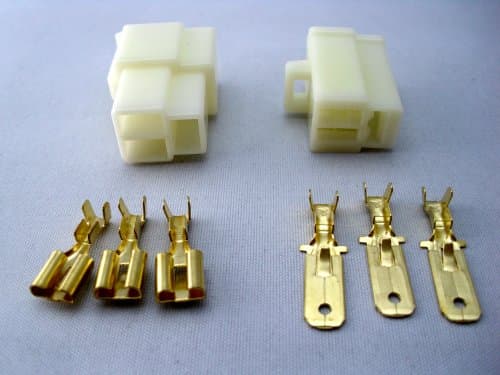 3 sets 6.3mm 3 way Quick Electrical Connector/Terminal for Car Motorcycle Boat