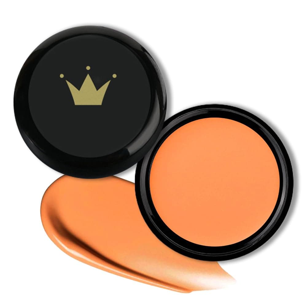 Pot Concealer Full Coverage, Under Eye Brightener Color Correcting Concealer for Dark Circles, Waterproof Foundation Face Makeup, Eye Ring Corrector de ojeras, 12 Orange