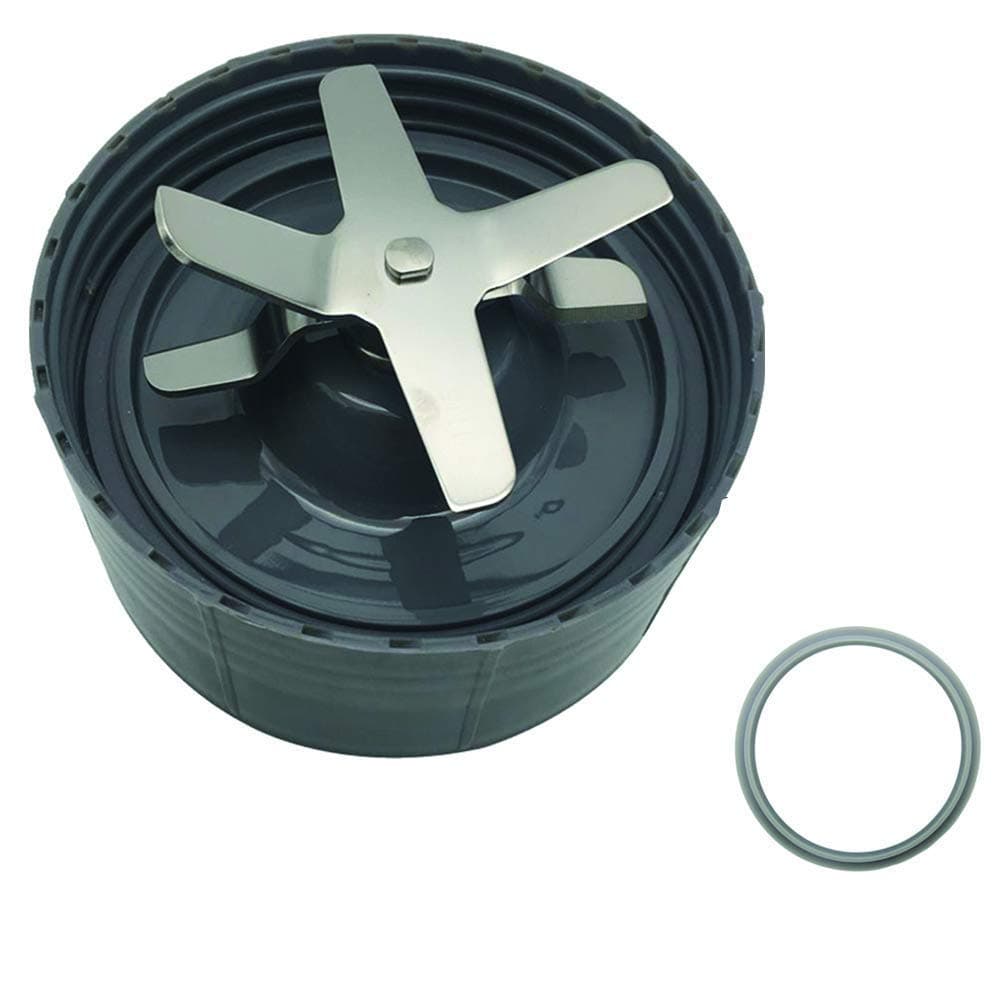 Replacement Parts Pro Cross Blades with extra Replacement Gasket ring,Compatible with Nutri Bullet 600W NB-101 and 900W NB-201 series blender