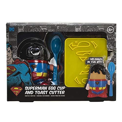 SUPERMAN Egg Cup And Toast Cutter Set