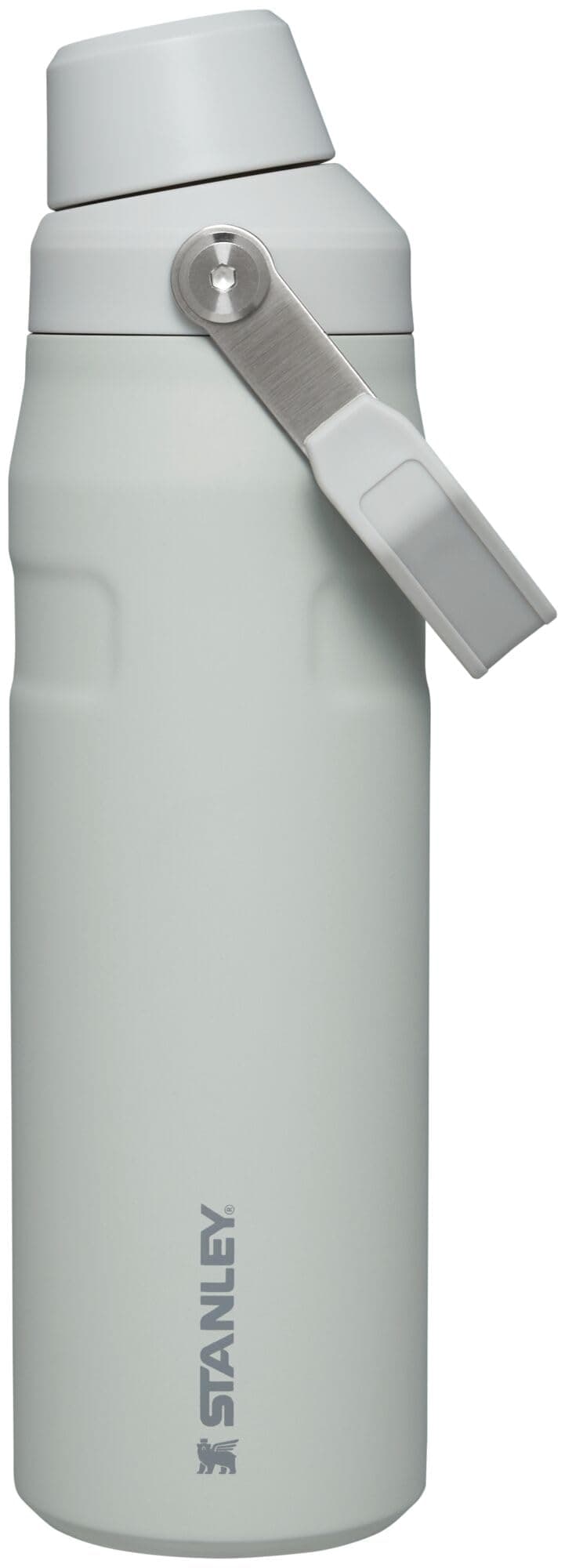 Stanley IceFlow Fast Flow Water Bottle 24 oz | Angled Spout Lid | Lightweight and Leakproof for Travel and Sports | Insulated Stainless Steel | BPA-Free | Fog Glimmer