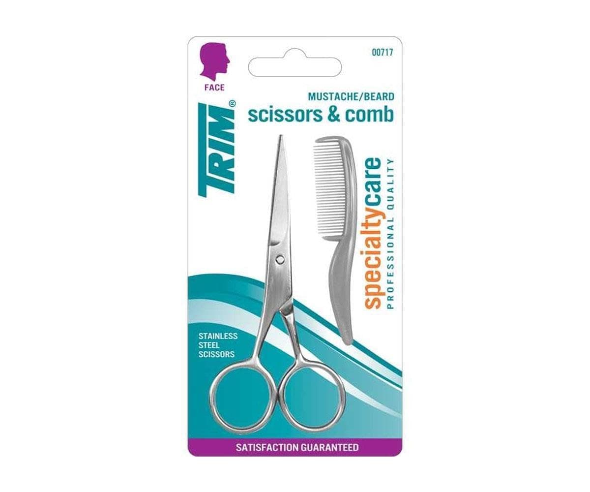 Trim Mustache Scissors/Comb