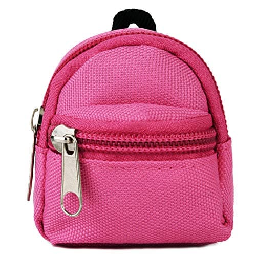 COAFIT Doll Backpack Mini Zipper Backpack Doll Accessory Bag Doll Schoolbag Accessory