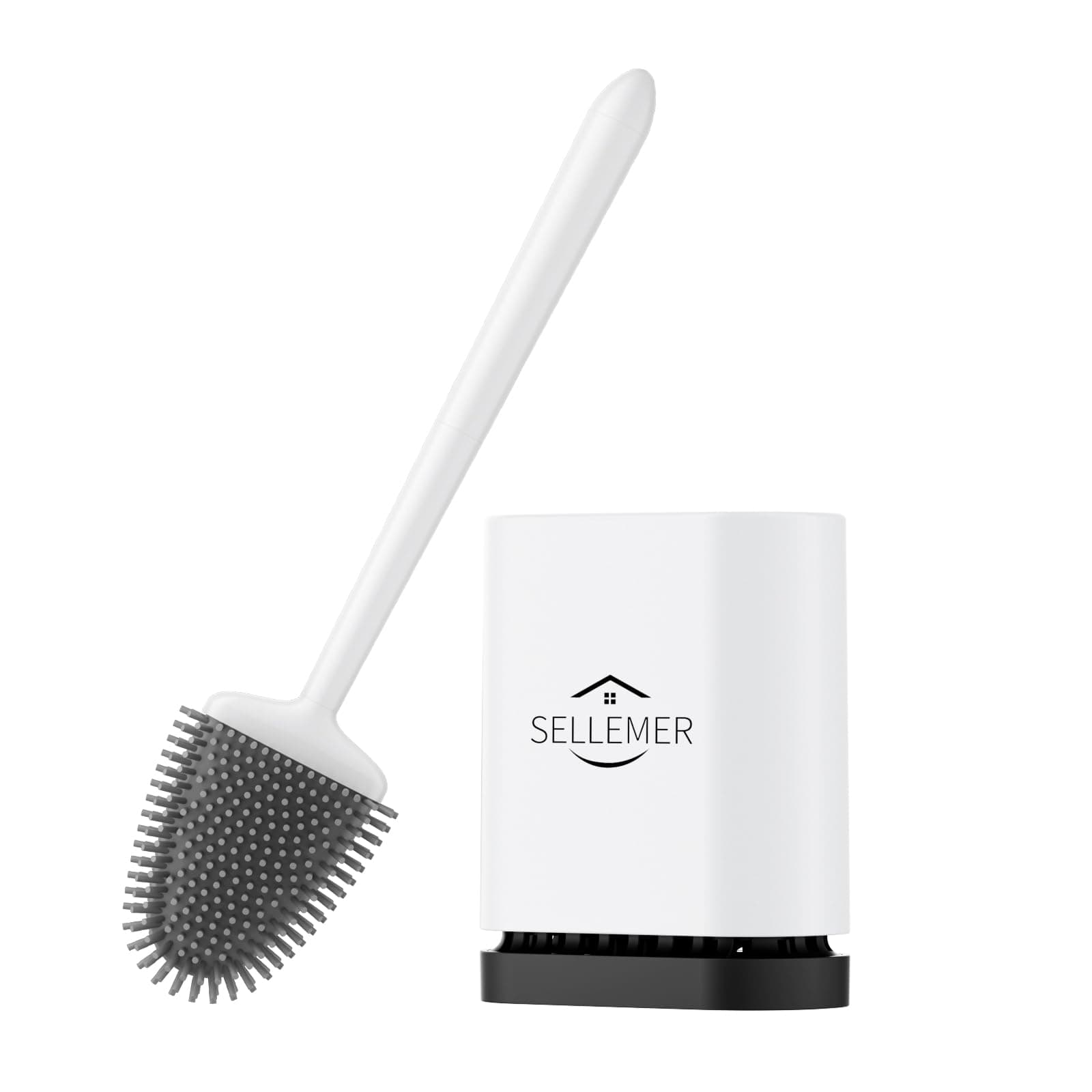 Sellemer Toilet Brush, 1 PACK, White