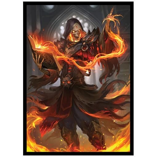 Cinderbones - The Risen Flame - 100 Smooth Matte TCG Trading Card Sleeves - Fits Magic MTG Commander Pokemon and Other Card Games - Playing Card Sleeves