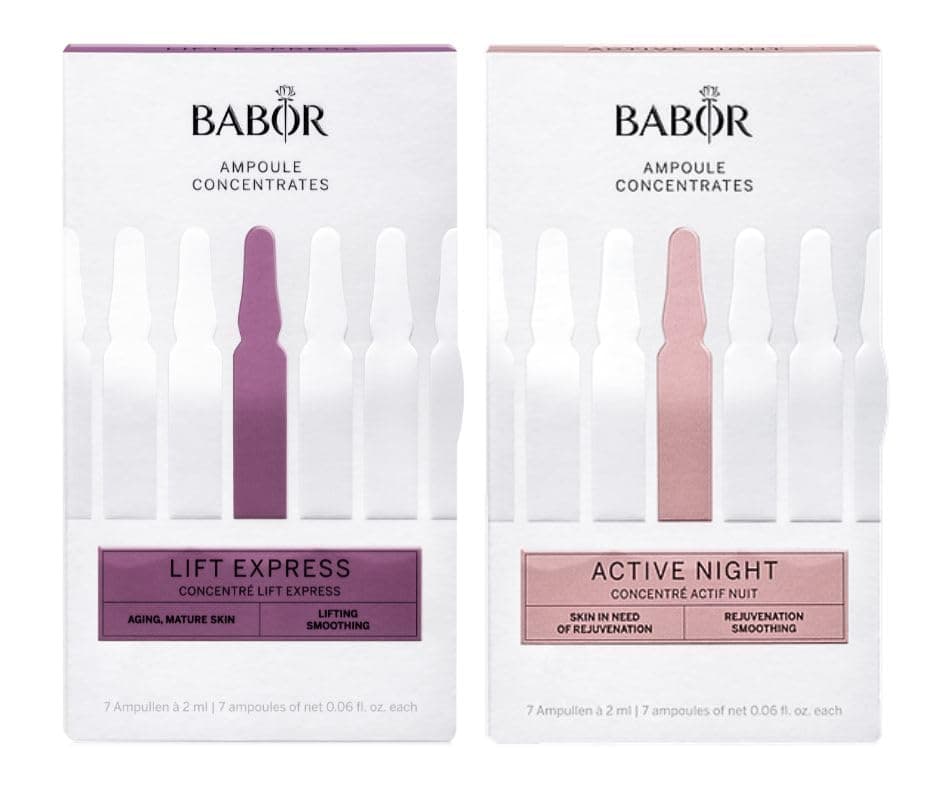 - BABOR Lift Express & Active Night Ampoule Serum Concentrate Bundle