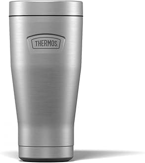 Thermos - Icon Stainless Steel Travel Tumbler (470ml), Reusable Insulated Stainless Steel Coffee Cup for Hot or Cold Drinks, Vacuum Sealed Water Flask with a Leak-Proof Lid, 7hr Hot/22hr Cold