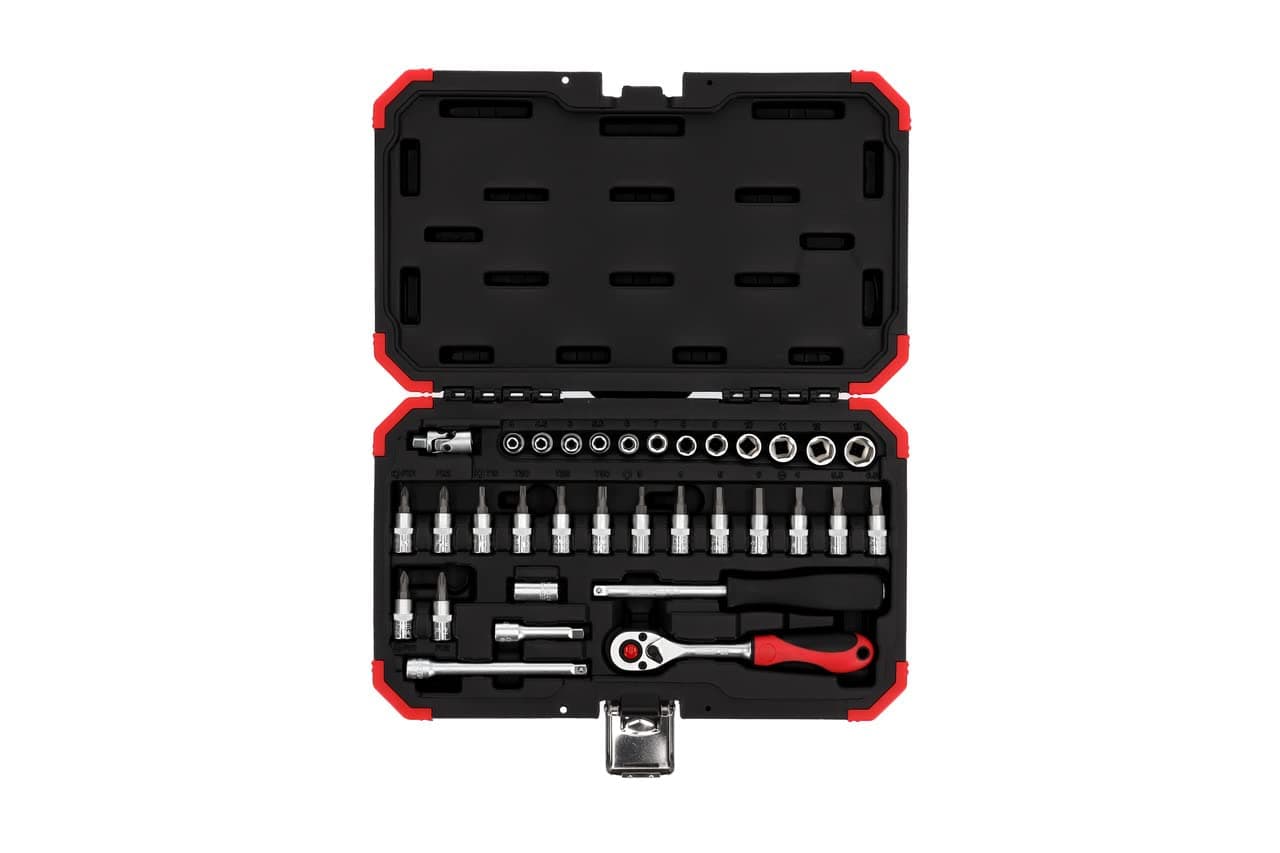 Socket set 1/4", 33 pcs
