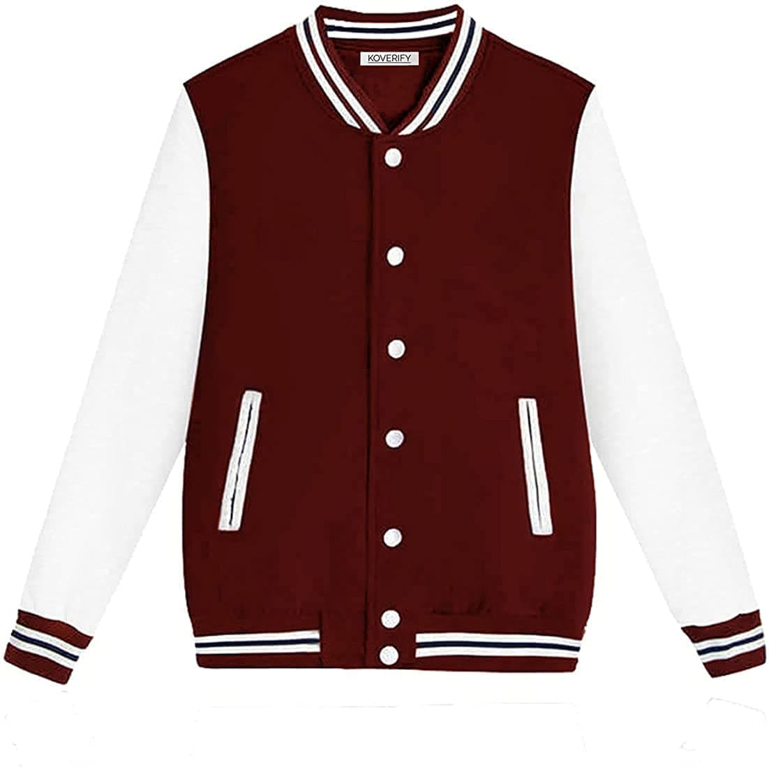 Solid unisex Varsity Jacket For men and Women/Baseball Jacket/University Jacket