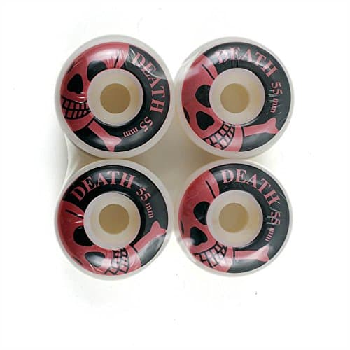 DEATH BLACK/RED 55MM SKATEBOARD WHEELS