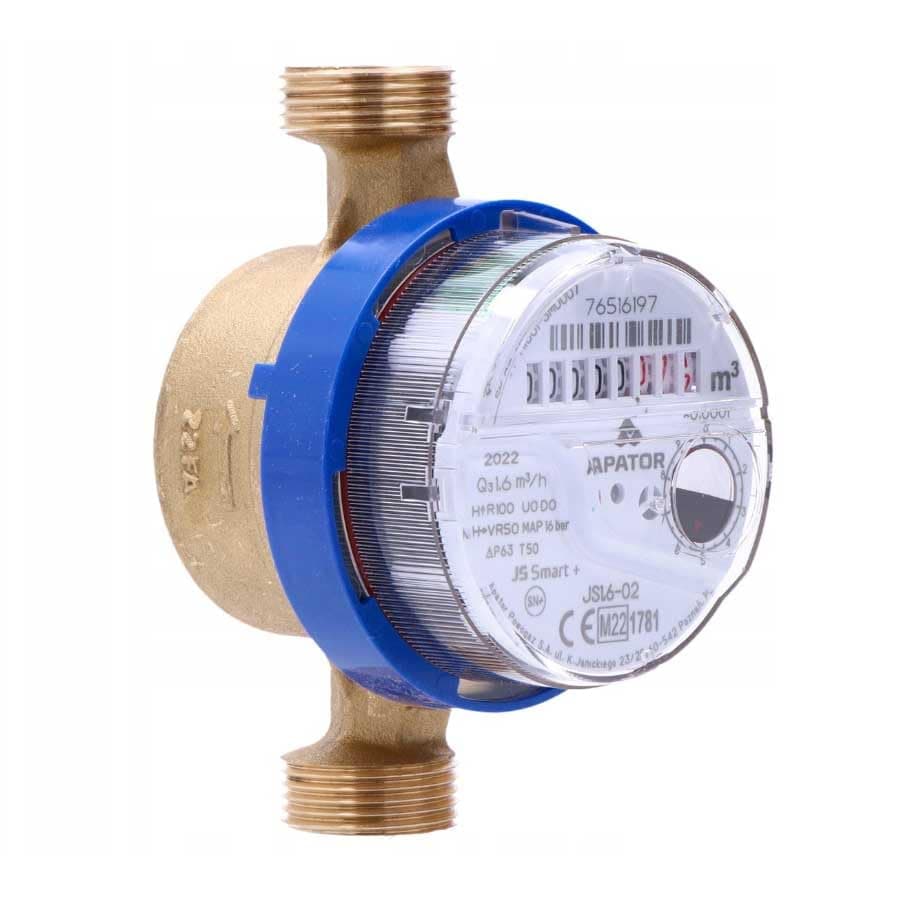 METRIC, British Thread High Quality Water Meter Flow, Cold Water 3/4" BSP European Thread (1inch) BSP Meters 4,0 m3/h