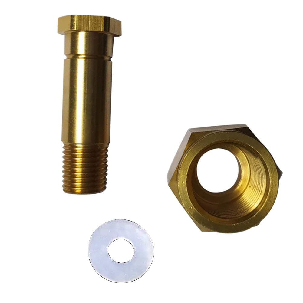 CO2 Tank CGA-320 Nut Regulator - Carbon Dioxide Bottle Threaded Receiving Washer and Screw 1/4" NPT Adapter Accessory