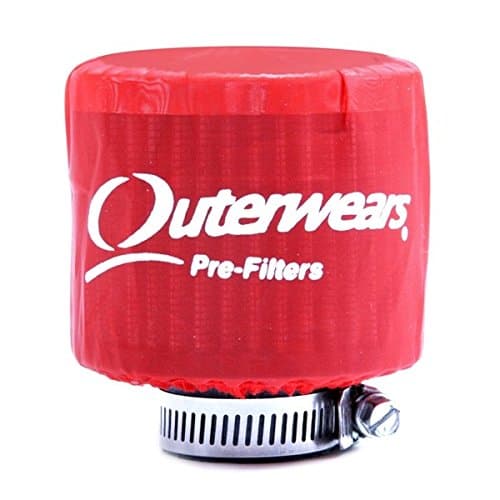 Red Outerwear Prefilter With Top Round 3" Diameter 10-1100-03