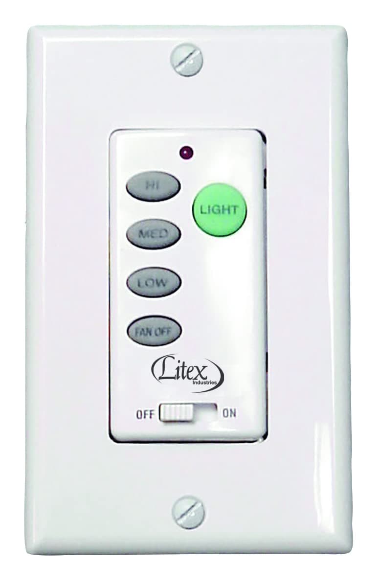 Ellington Litex WCI-100 Wall Command Universal Ceiling Fan Control, Three Speeds and Full Range Dimmer