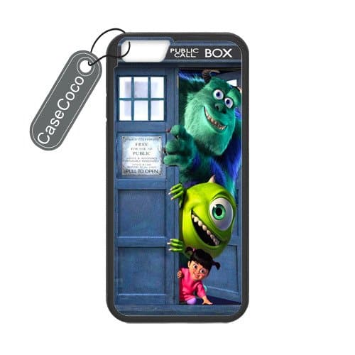 Monsters Inc Tardis Custom Hard Plastic & Rubber Case for iPhone 6 - iphone 6 Case Cover