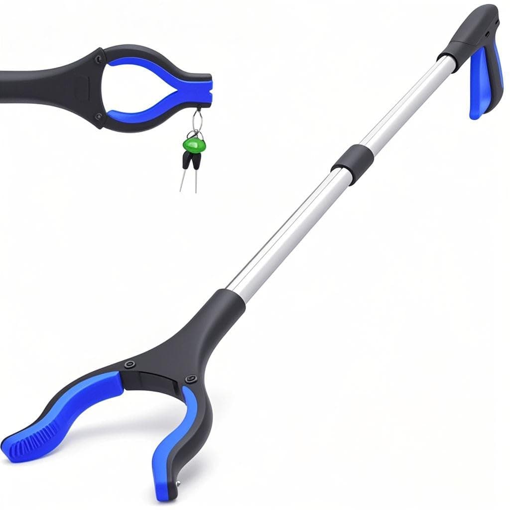 Grabber Reacher Tool for Elderly, 32" Foldable Claw Grabber, Pick Up Stick Grabber, Reacher Grabber Pickup Tool, Trash Picker Upper Grabber, Litter Picker, Garden Nabber, Arm Extension