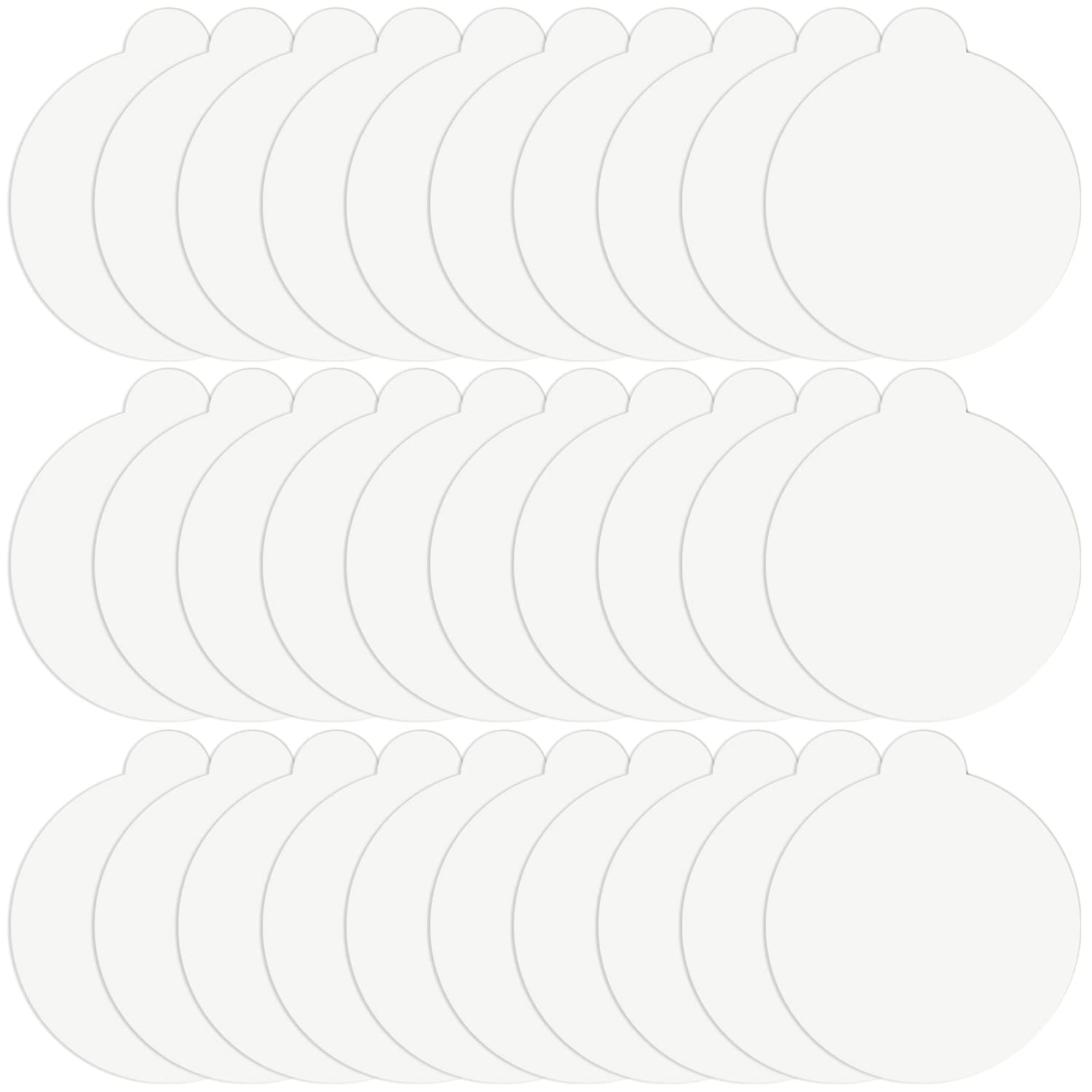 30 Pack 4.3” Replacement Glue Boards for Katchy, Indoor Glue Boards Refill Sticky Cards Compatible with Katchy, for Fenun and Other Models (White)