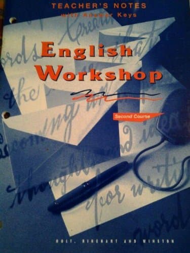 English Workshop Second Course Teachers Notes with Answer Key Paperback – Teacher's Edition, January 1, 1995