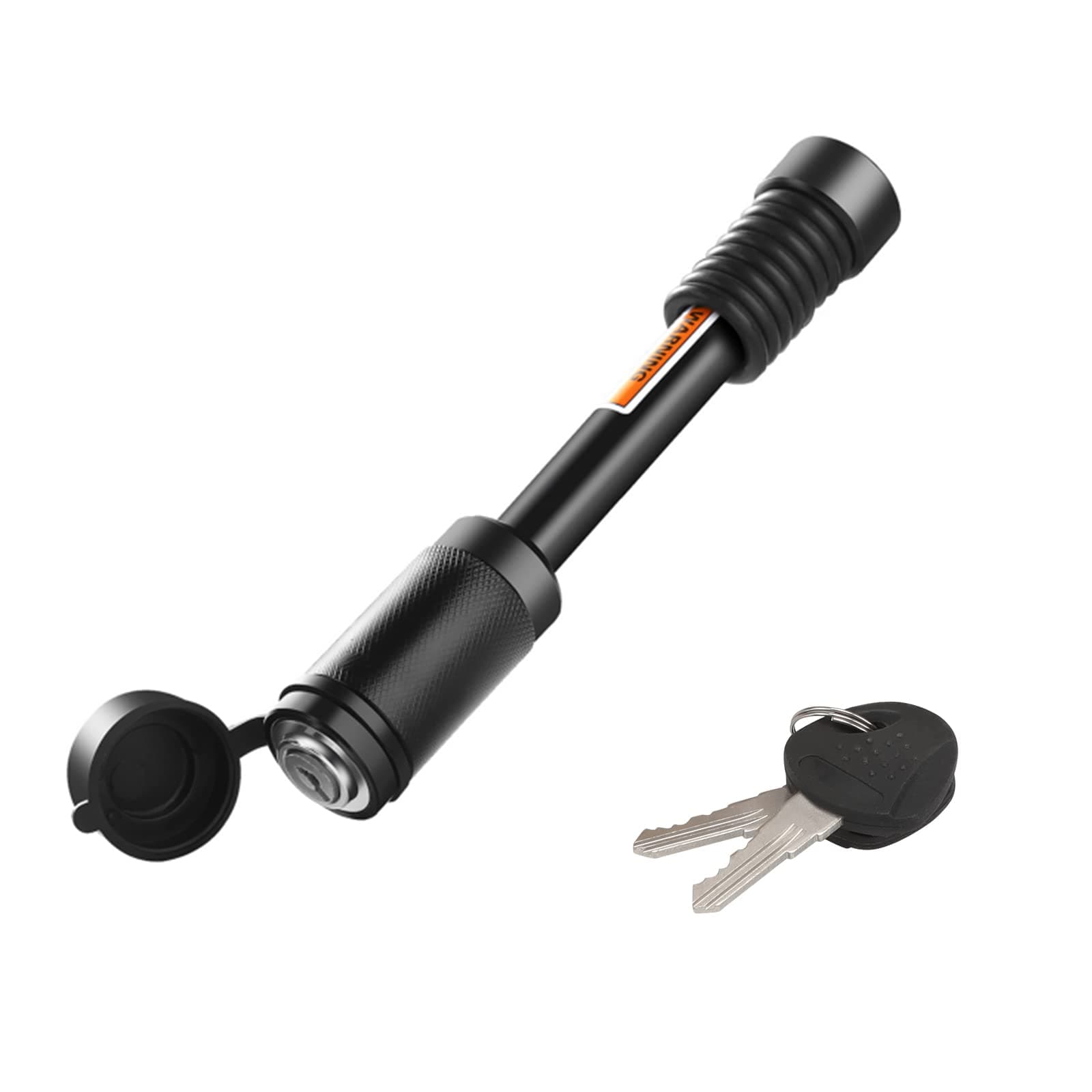 Trailer Hitch Locks, Hitch Lock with 5/8'' Dia 3-1/2” Long Pin Fits Class III IV 2"& 2-1/2" Hitches, Trailer Hitch Lock with Anti-Rattle O-Rings for Trailer Truck Car Boat (1 Pack)