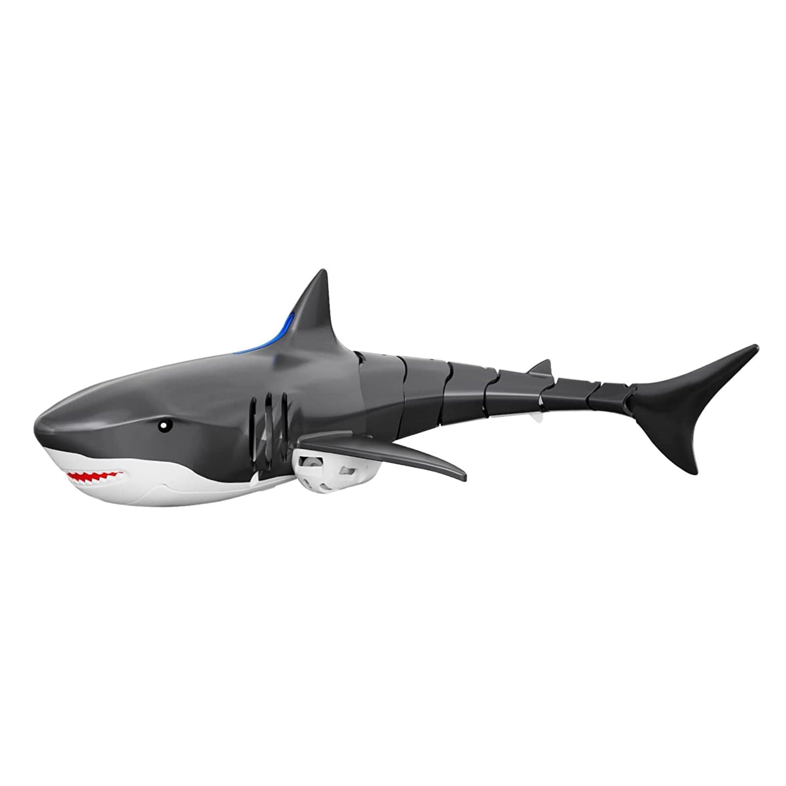 2.4G Remote Control Shark Toy, Remote Control Shark Pool Toys for Kids Age 8-12, High Simulation Lifelike Shark, 2.4Ghz Waterproof RC Boat, Toy Shark with Light for 60 Mins Play, Gift for Boys Girls