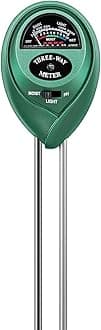 VIVOSUN Soil Tester, 3-in-1 Plant Moisture Meter Light and PH Tester for Home, Garden, Lawn, Farm, Indoor and Outdoor Use, Promote Plants Healthy Growth