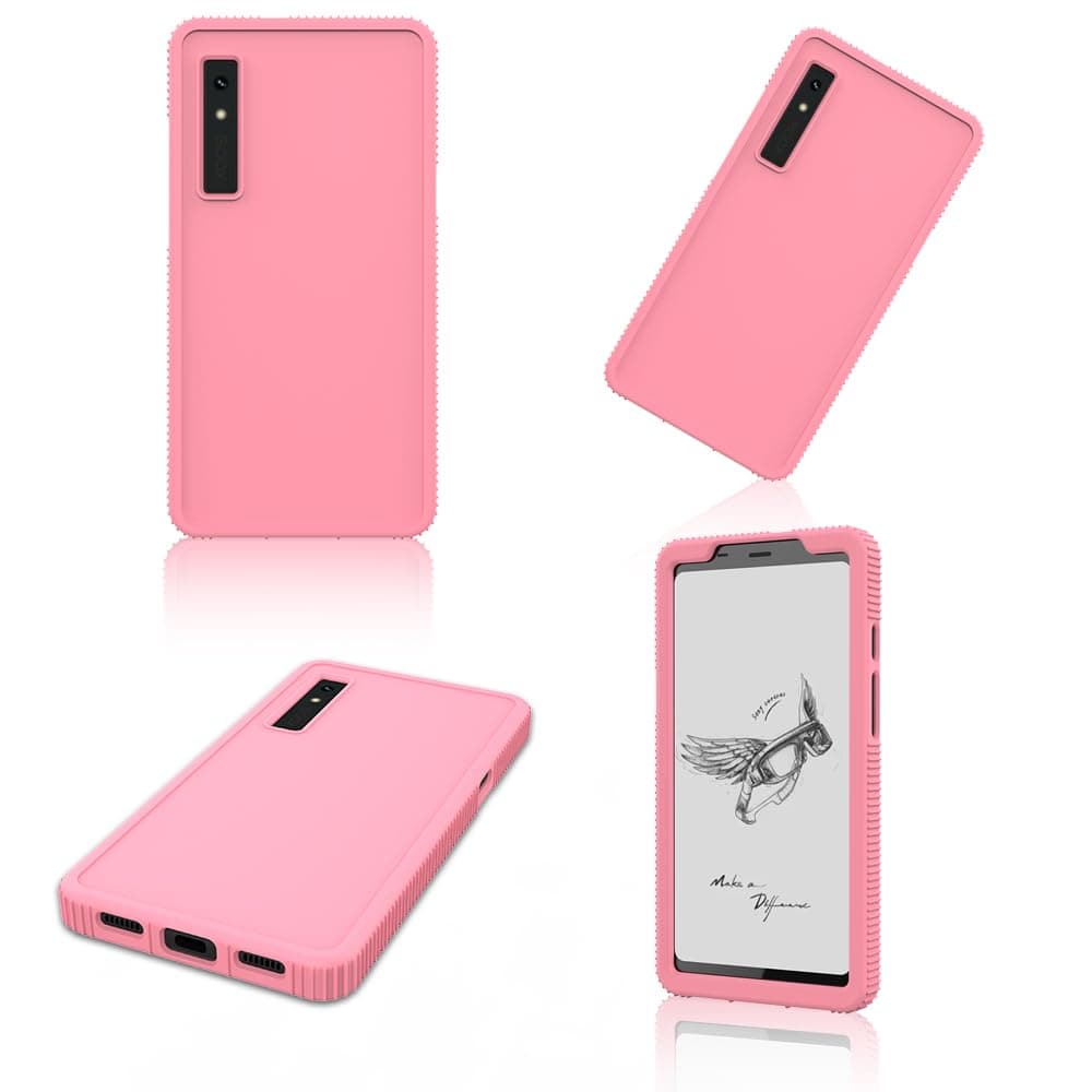 MINGFENG is Suitable for Onyx Boox Palma 6.13 "E-Ink Protective case, Ink Screen Reader, Boox Kant Phone Silicone case, Anti Drop 6.13" (Pink)