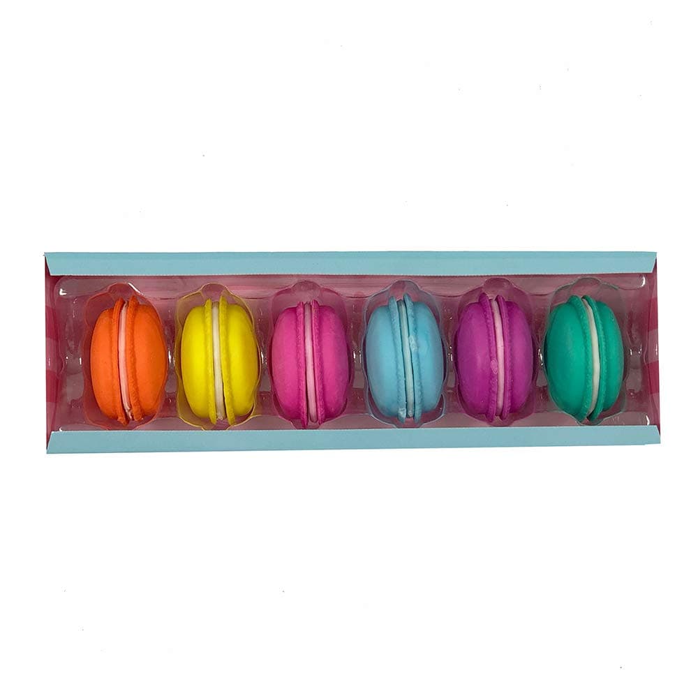 TincMacaroon Eraser Collection Set for Kids | Includes 6 Erasers | Correct Mistakes Easily | Great for use at School and for Homework | for Boys and Girls | Stationery