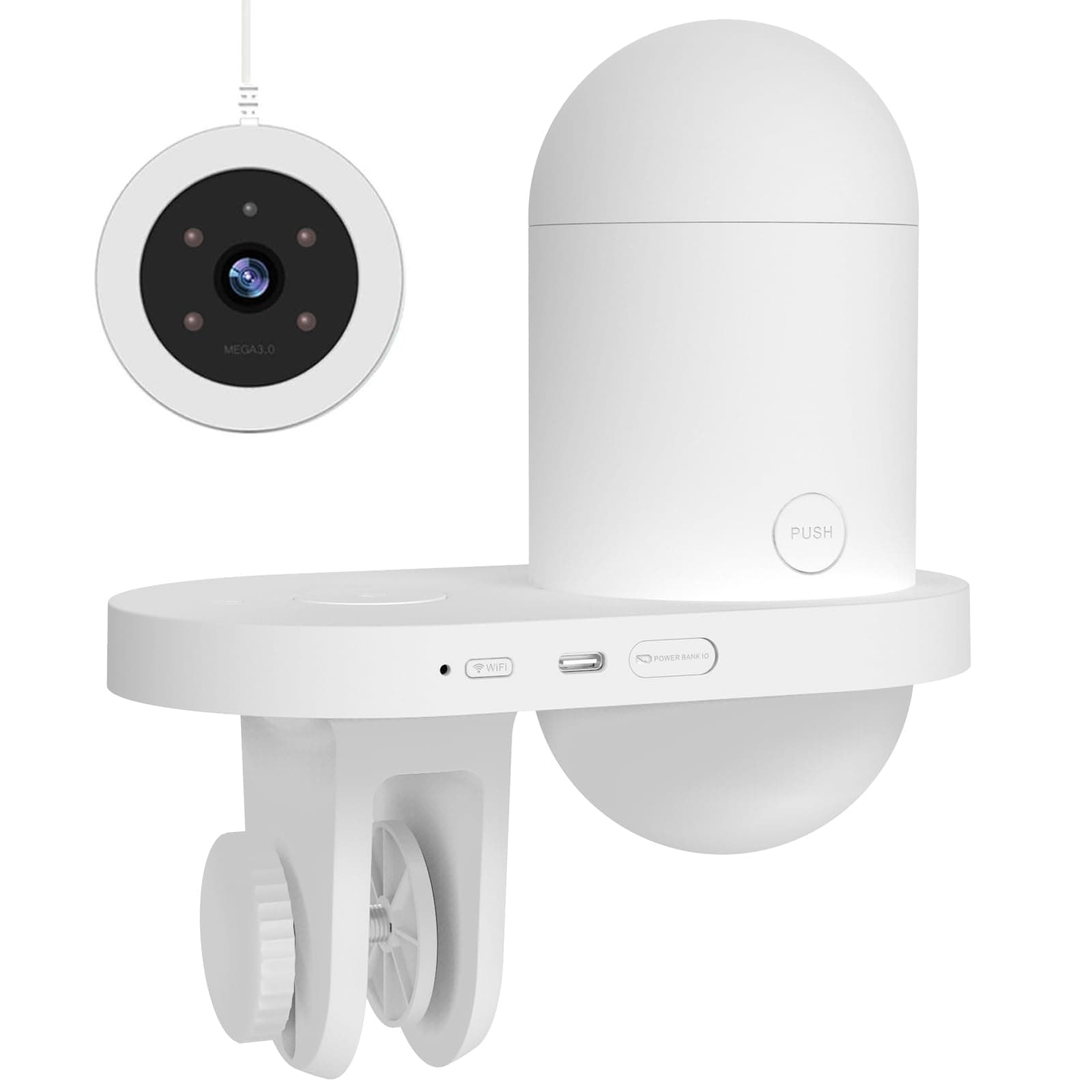 EC Technology Automatic Fish Feeder with 2K Camera, APP Control Auto Fish Feeder, Two Food Export Parts, Infrared Vision Fish Feeder Automatic Dispenser, Precision Feed for Tank and Aquarium