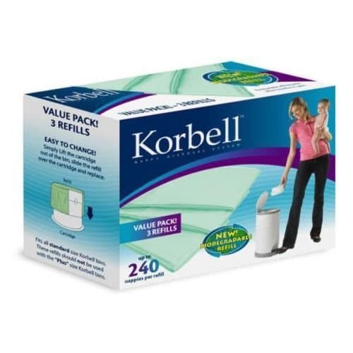 Korbell KR250DR1B Nappy Bin Refills Standard 1 Pack
